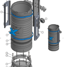 X-CCR Canister X 420 POM Parts