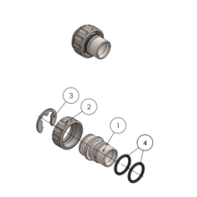 X-CCR Connector 8P Blind Cap Parts
