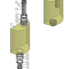 FLEX2 Counterlung INH Parts